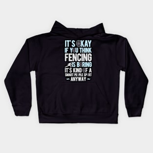 Funny Fencing Kids Hoodie